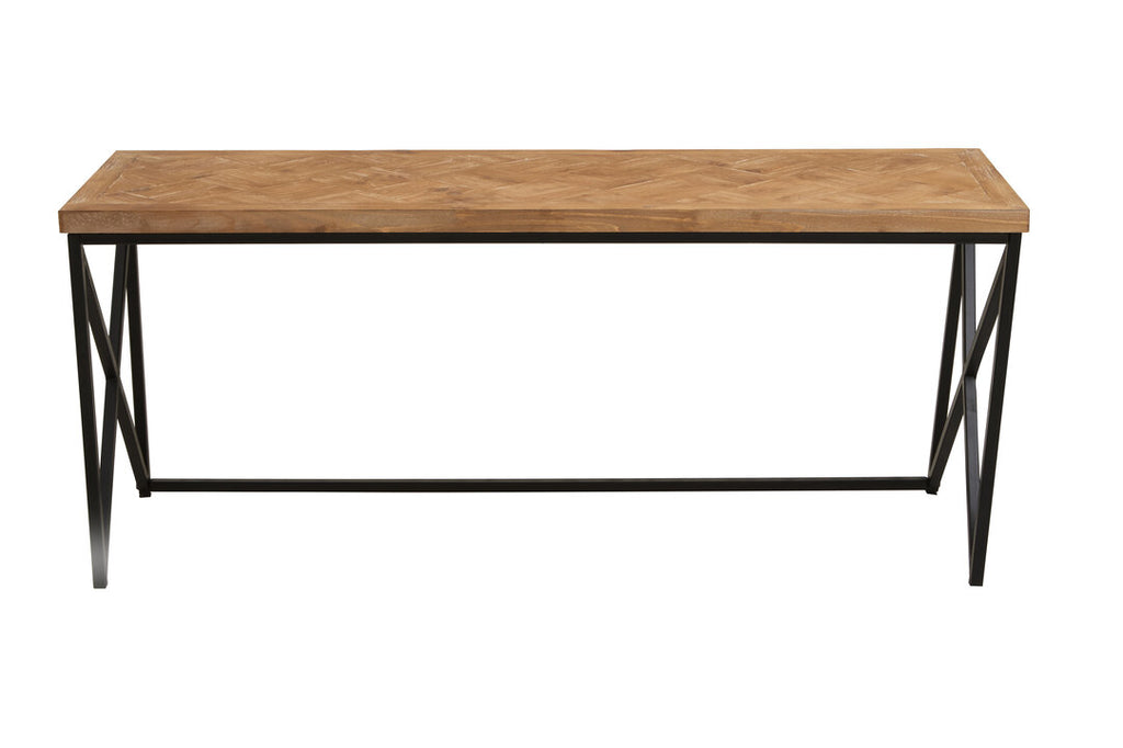 Kendra Parquet Fir Wood Coffee Table