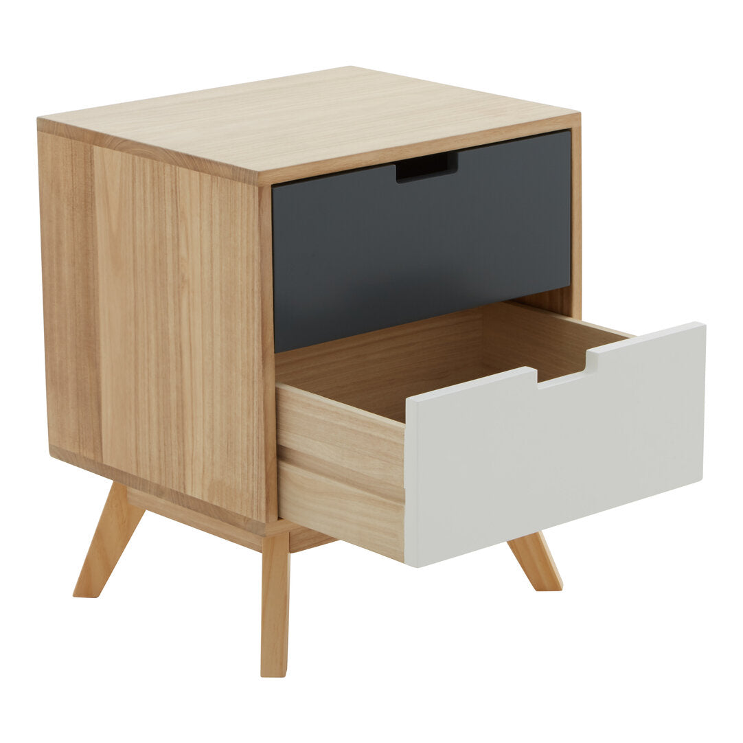 Weston 2 Drawer Bedside Table
