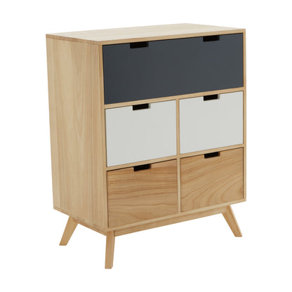 Weston Tri Colour Chest of Five Drawers