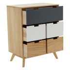 Weston Tri Colour Chest of Five Drawers