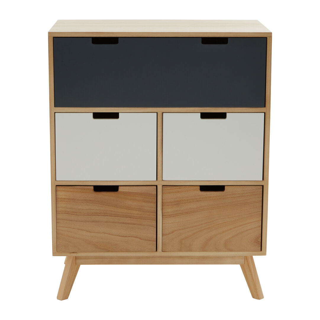 Weston Tri Colour Chest of Five Drawers