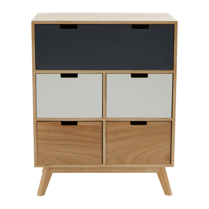 Weston Tri Colour Chest of Five Drawers