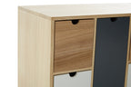 Weston Tri Colour Chest of 6 Drawers and 2 Doors Cabinet