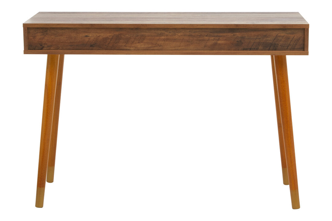 Freya Wood Veneer Console Table with 2 Drawers