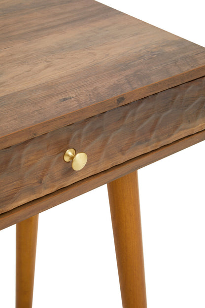 Freya Wood Veneer Console Table with 2 Drawers