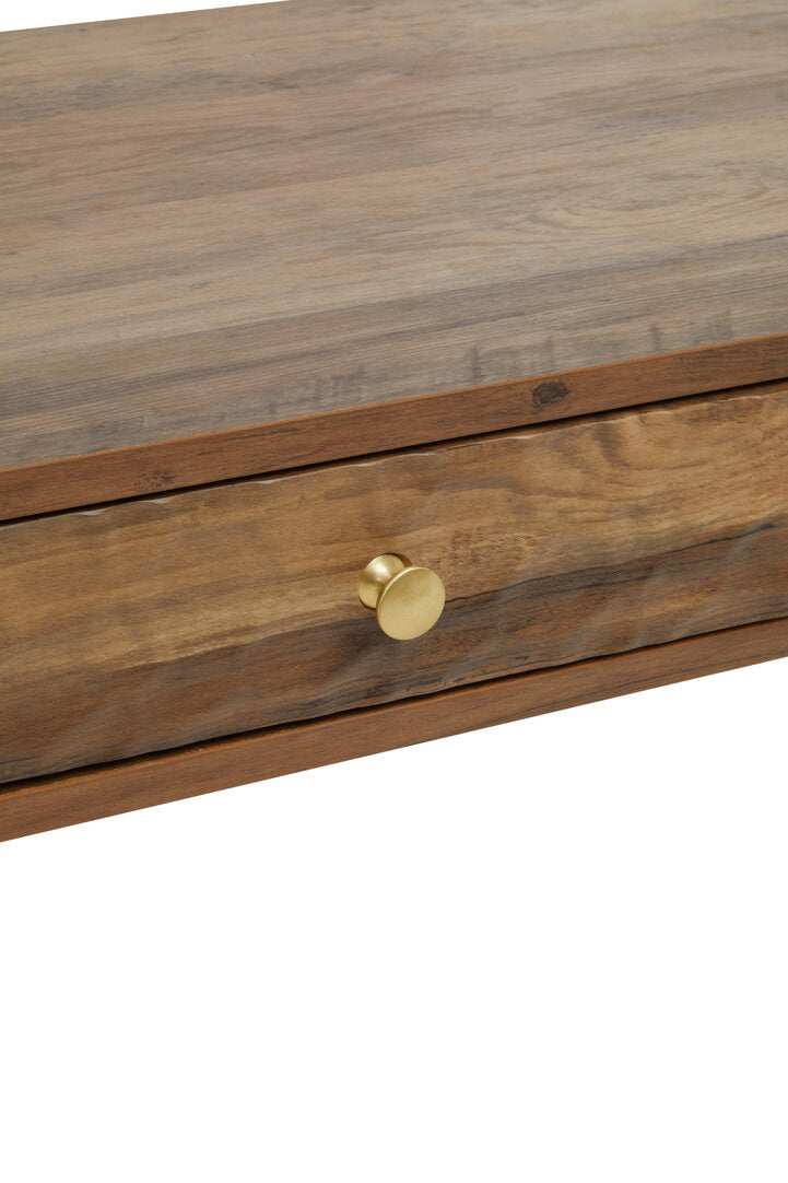 Freya Wood Veneer Console Table with 2 Drawers