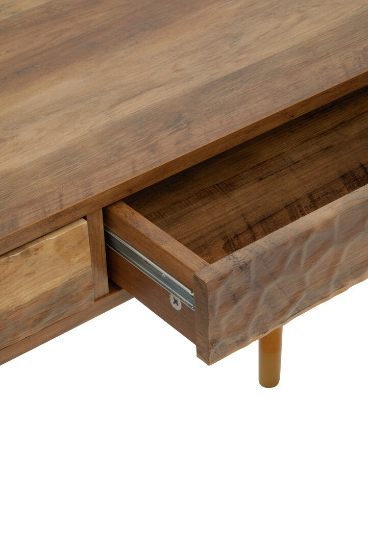 Freya Wood Veneer Console Table with 2 Drawers
