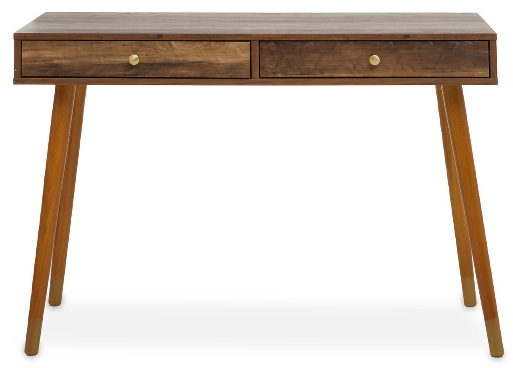 Freya Wood Veneer Console Table with 2 Drawers