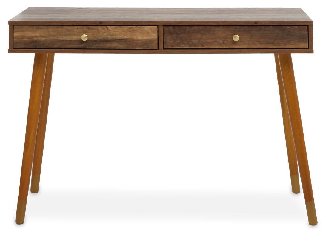 Freya Wood Veneer Console Table with 2 Drawers