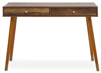 Freya Wood Veneer Console Table with 2 Drawers