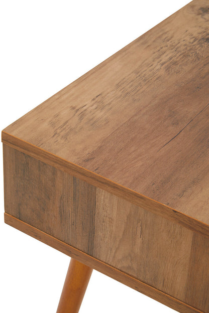 Freya Wood Veneer Bedside Table with 1 Drawer