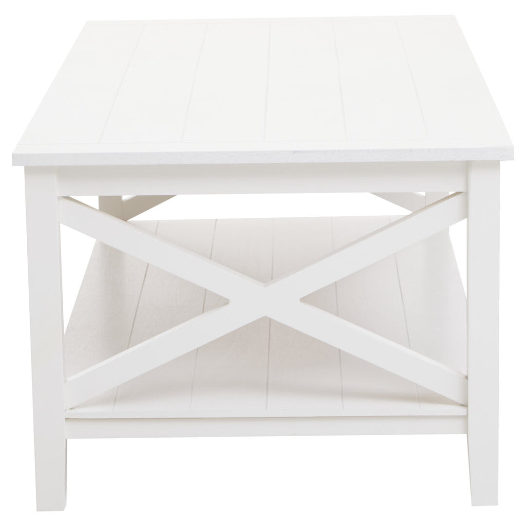 Hamilton White Rectangular Coffee Table