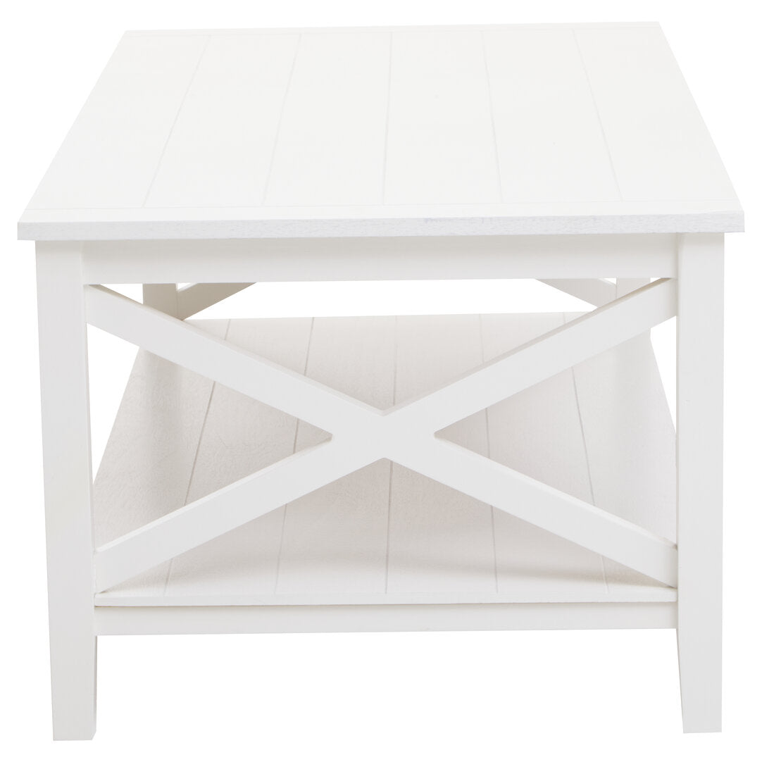 Hamilton White Rectangular Coffee Table