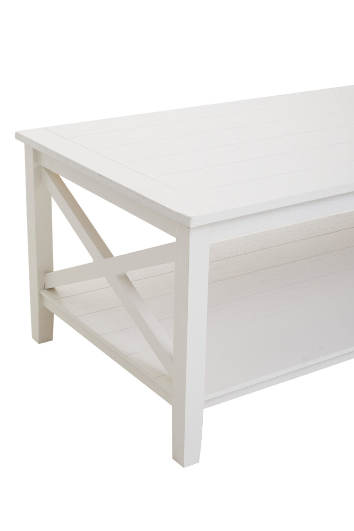 Hamilton White Rectangular Coffee Table