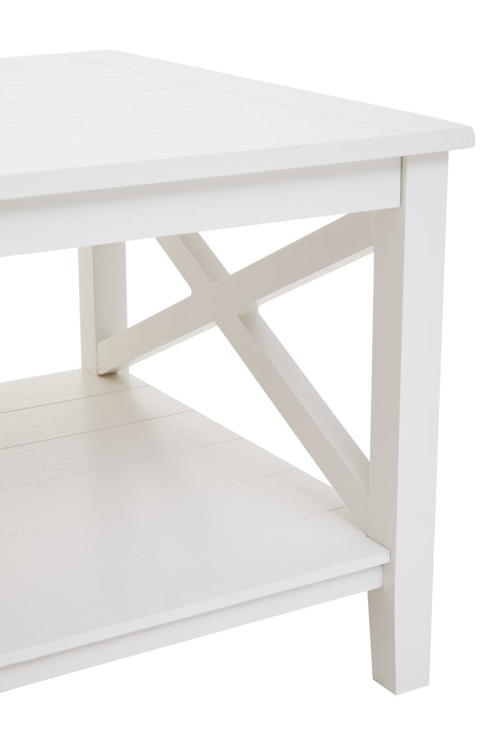 Hamilton White Rectangular Coffee Table
