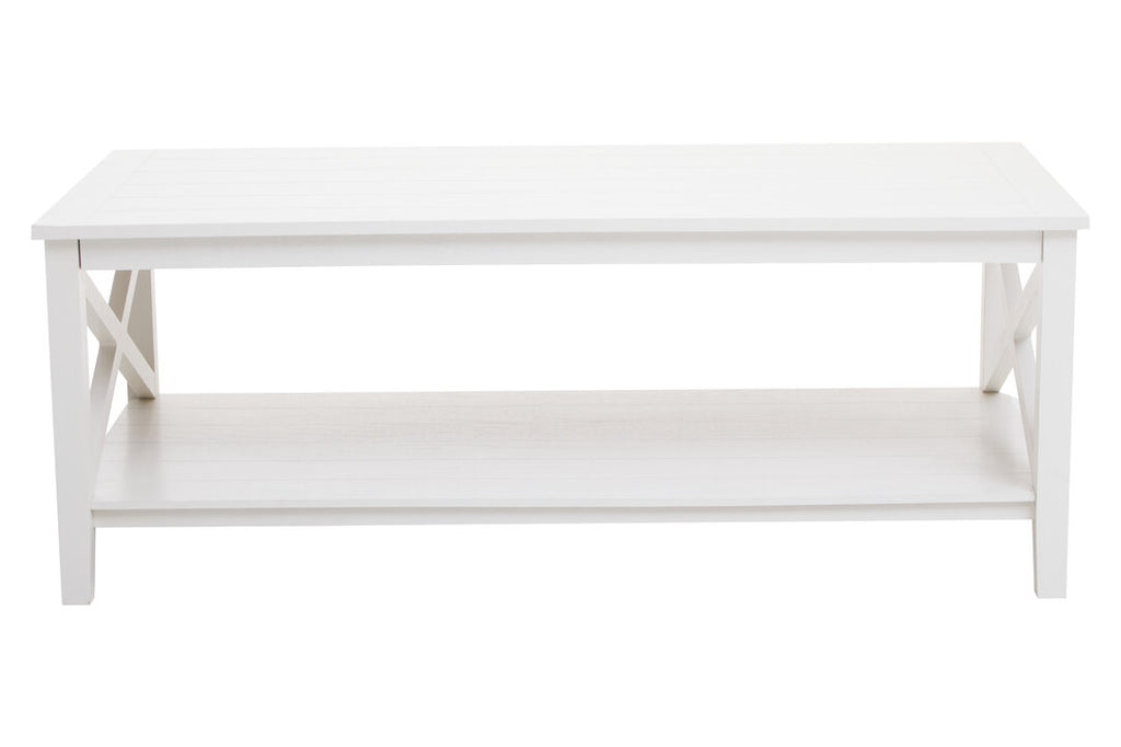 Hamilton White Rectangular Coffee Table