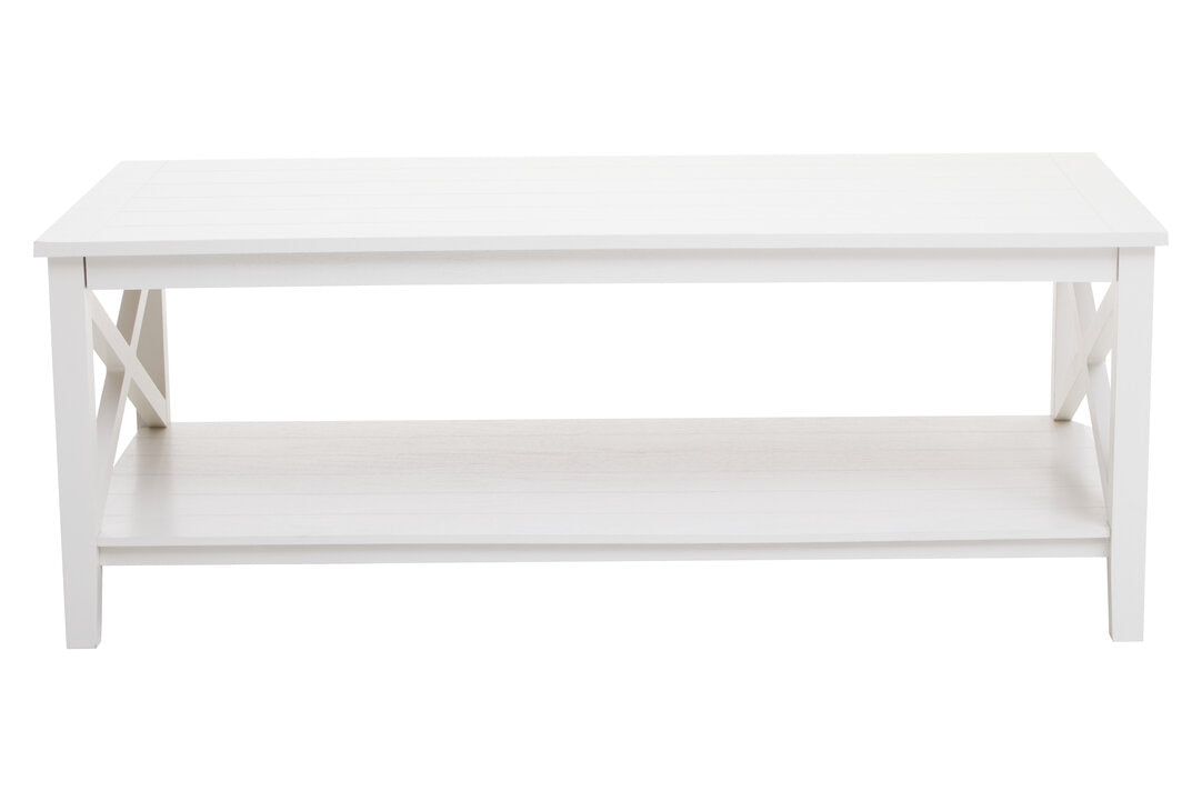 Hamilton White Rectangular Coffee Table