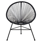 Milan Black Rattan 3 Piece Patio Set