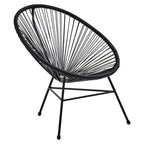 Milan Black Rattan 3 Piece Patio Set