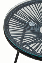 Milan Black Rattan 3 Piece Patio Set