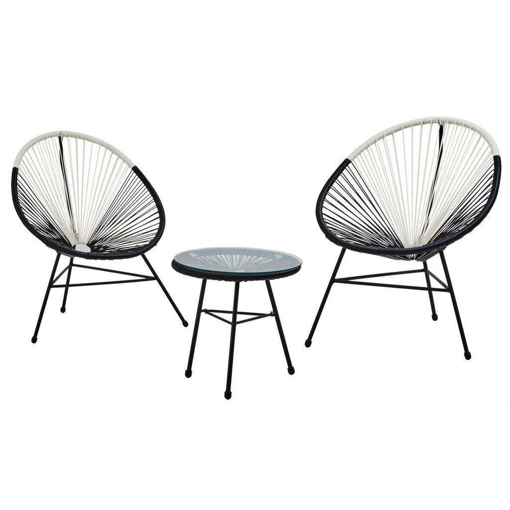 Milan Dual Tone Rattan 3 Piece Patio Set