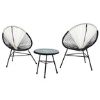 Milan Dual Tone Rattan 3 Piece Patio Set