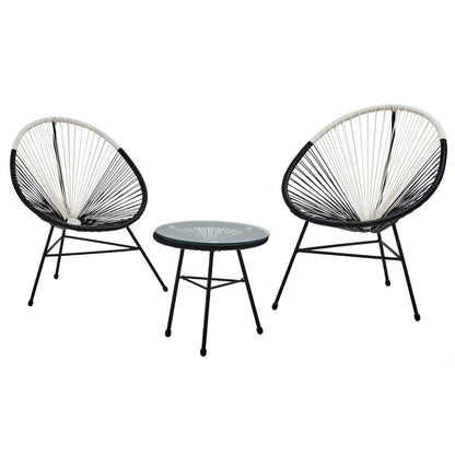 Milan Dual Tone Rattan 3 Piece Patio Set