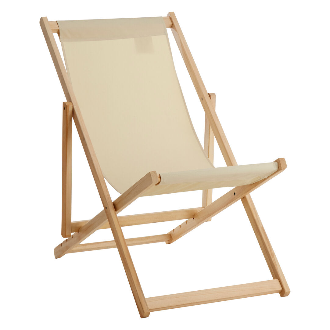 Bellamy Cream Deck Chair