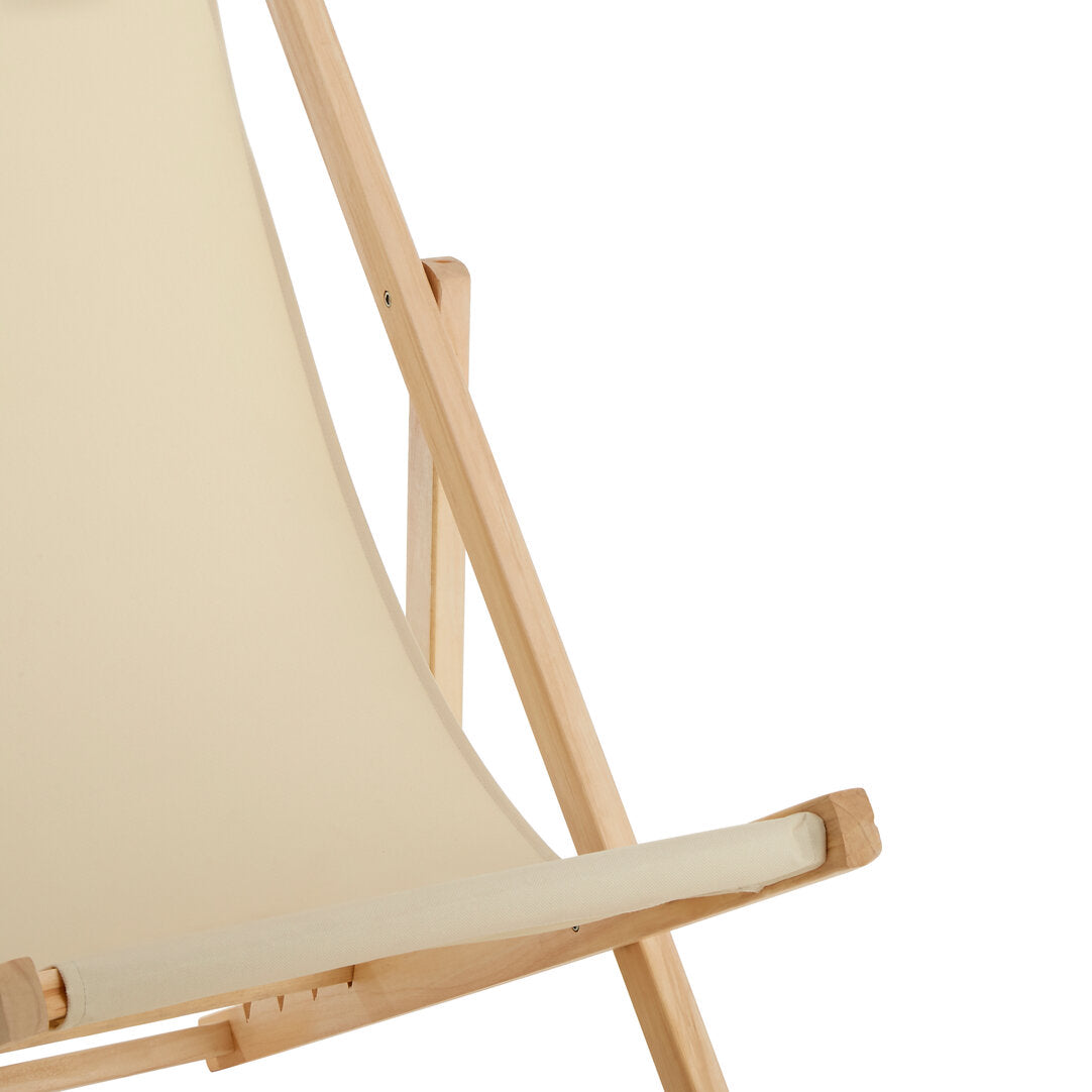 Bellamy Cream Deck Chair