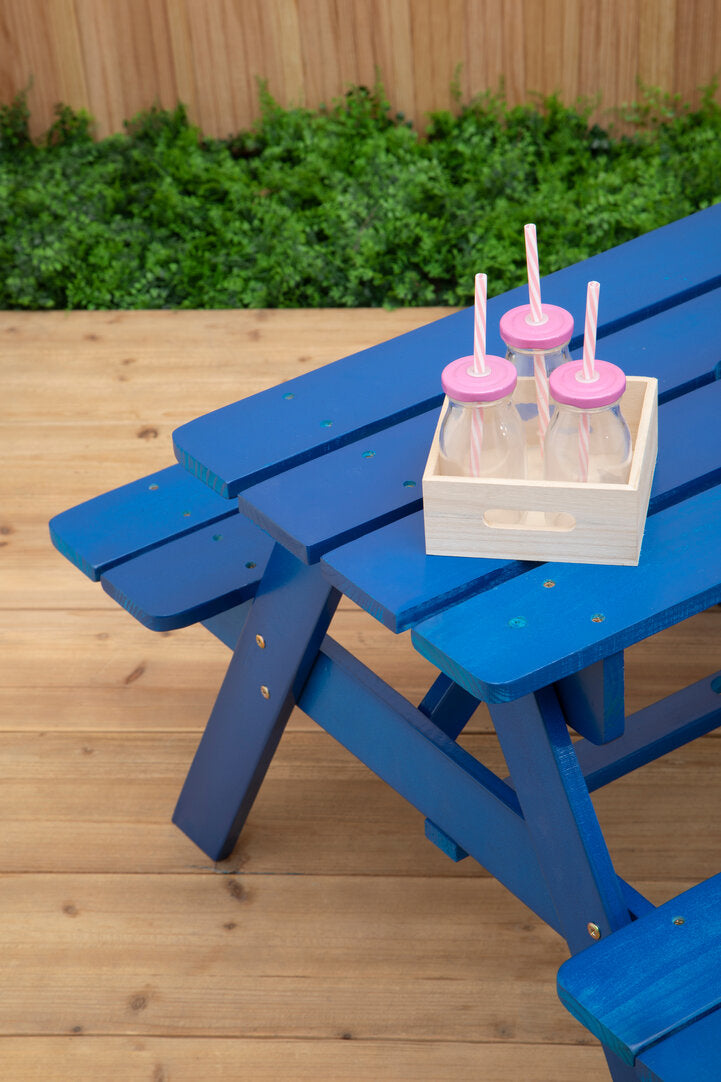 Benson Blue Kids Picnic Bench