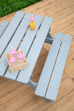 Benson Grey Finish Wood Kids Picnic Bench