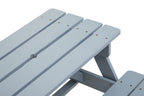 Benson Grey Finish Wood Kids Picnic Bench