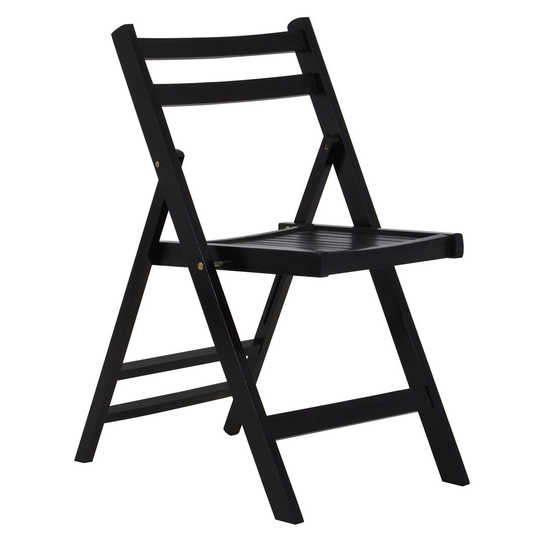 Bellamy Black Wood Folding Chair