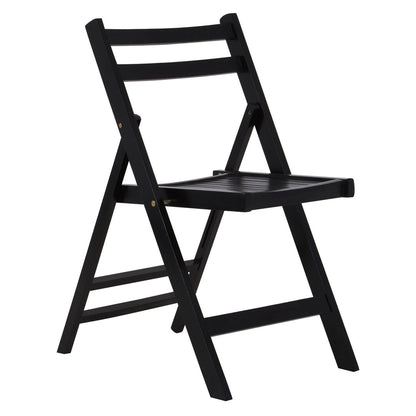 Bellamy Black Wood Folding Chair