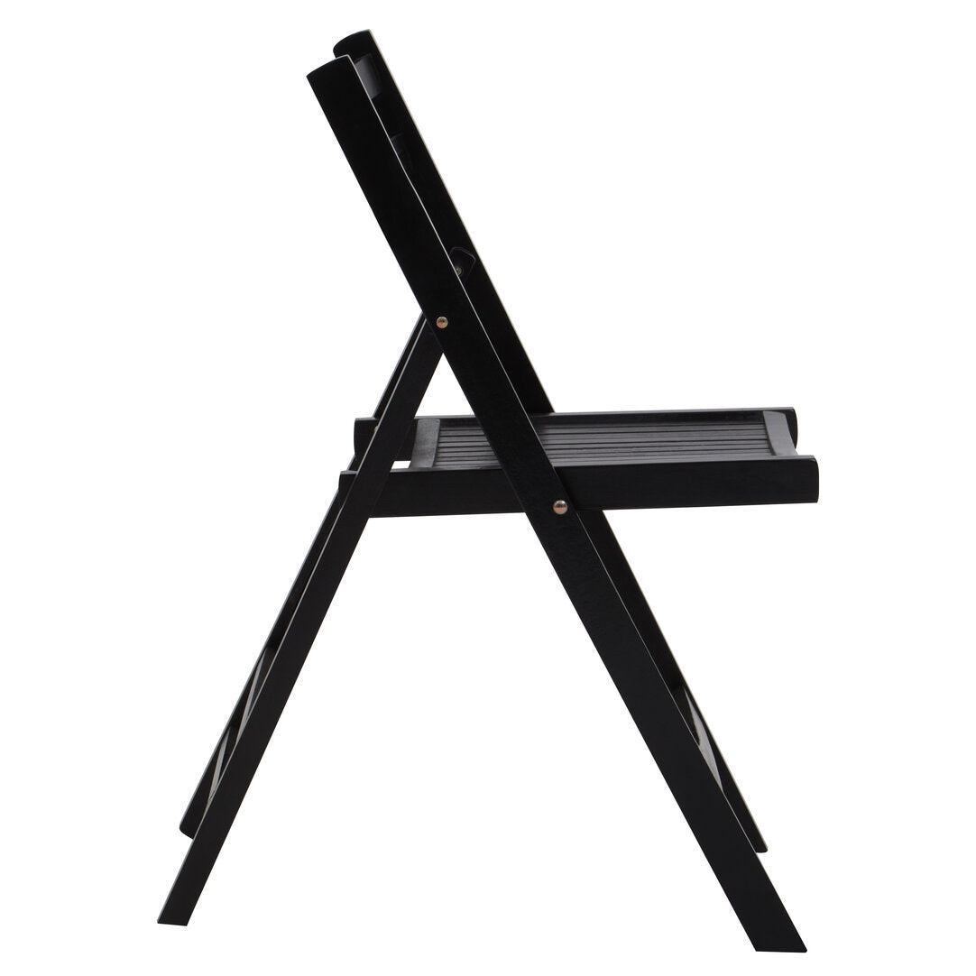 Bellamy Black Wood Folding Chair