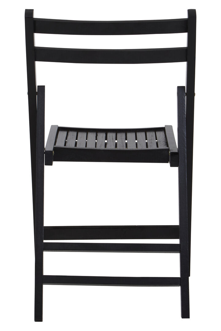 Bellamy Black Wood Folding Chair