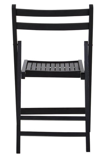 Bellamy Black Wood Folding Chair