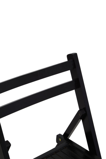 Bellamy Black Wood Folding Chair