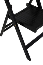 Bellamy Black Wood Folding Chair