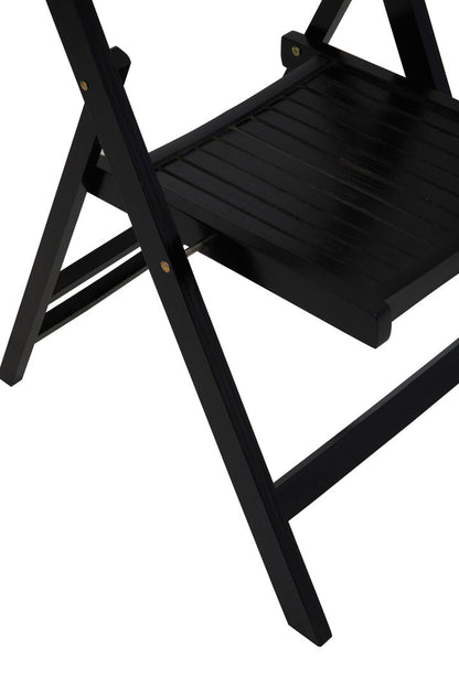 Bellamy Black Wood Folding Chair