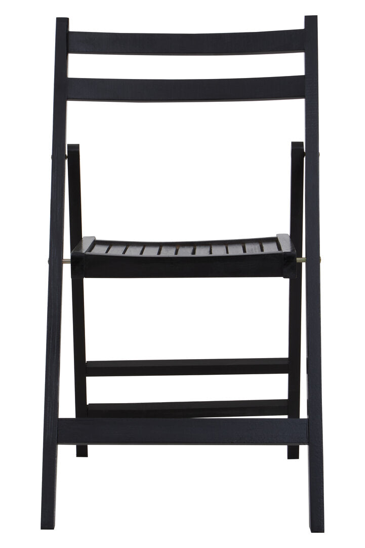 Bellamy Black Wood Folding Chair