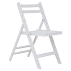 Bellamy White Wood Folding Chair