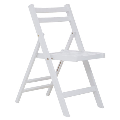 Bellamy White Wood Folding Chair