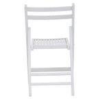 Bellamy White Wood Folding Chair