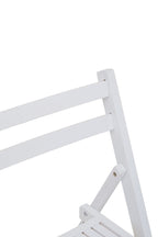 Bellamy White Wood Folding Chair