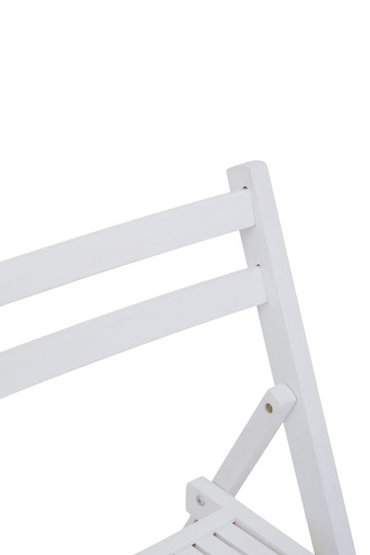 Bellamy White Wood Folding Chair