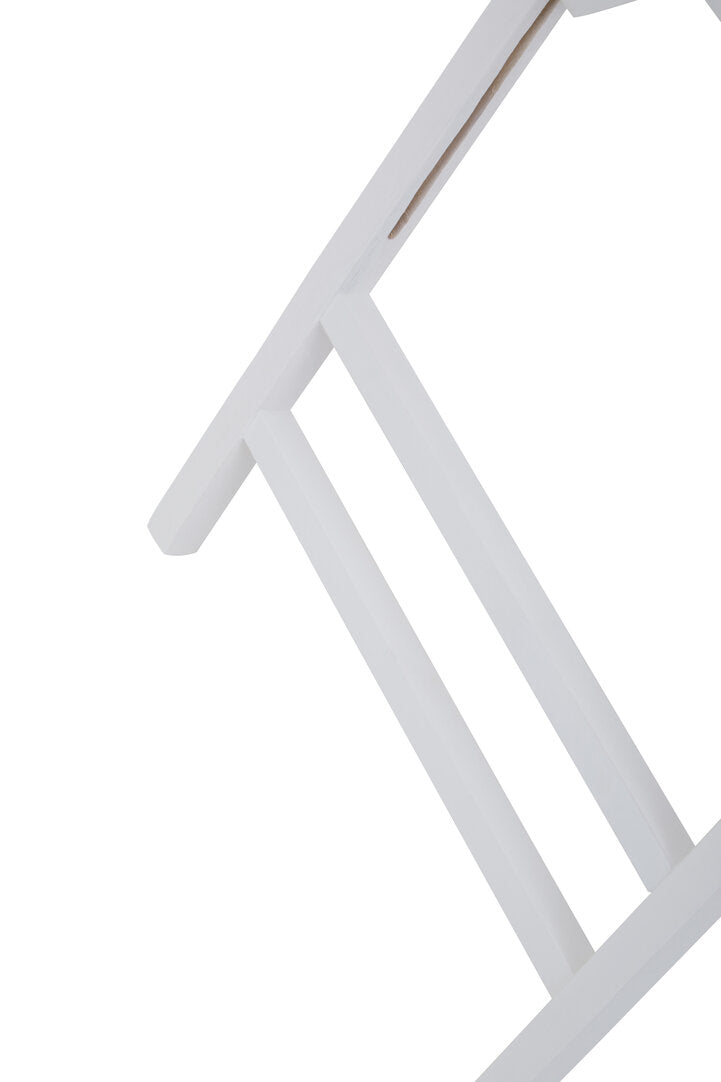 Bellamy White Wood Folding Chair