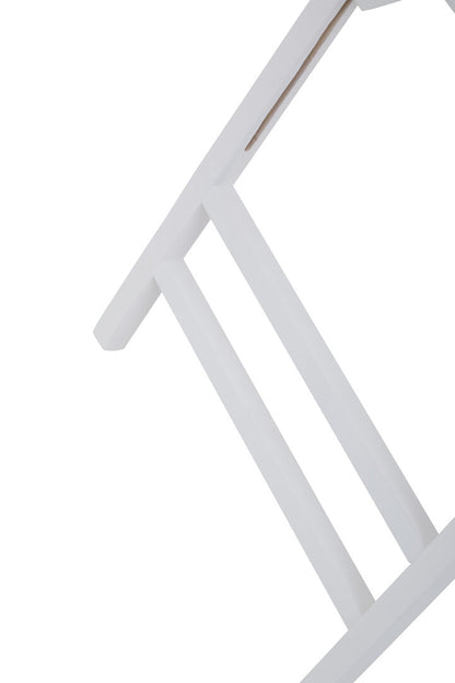Bellamy White Wood Folding Chair