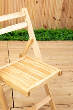 Bellamy Natural Finish Folding Chair