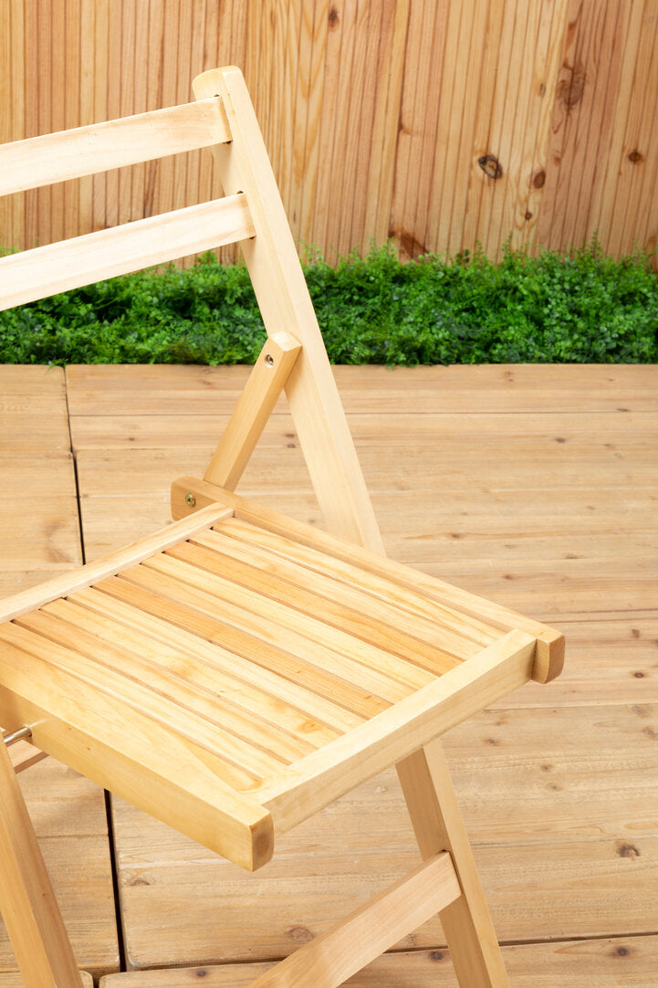 Bellamy Natural Finish Folding Chair